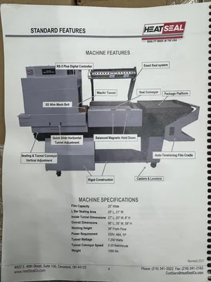 Used 2022 HEAT SEAL HDX350 Processing (misc) Connecticut US | Revelation Machinery #403878