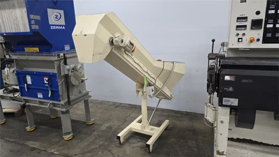 11.5" W x 72" L Valois Portable Elevator Hopper Conveyor