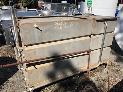 CIP, 2-Tank, 350 Gallon, S/st, Rectangular,, #S731534