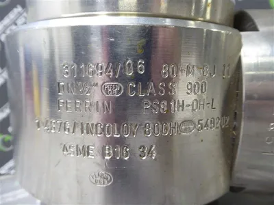 1/2" Perrin PS81H-0H-L Series 80-M Two Way Ball Valve Class 900 Used