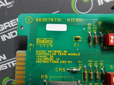 Bailey Controls NICS01 Network 90 Controller Termination Module Used