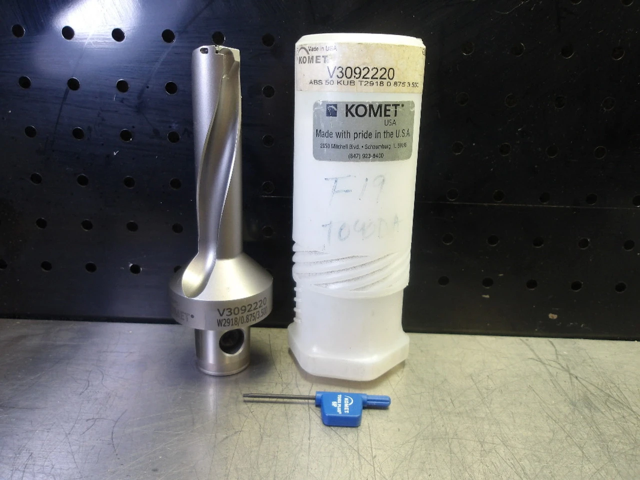 Komet ABS50 KUB 0.875" Coolant Thru Indexable Drill V3092220 (LOC2659A)