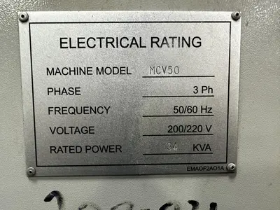 SAMSUNG MCV50 Machining Centers, Vertical | Machinery Intl. Corp. (8)