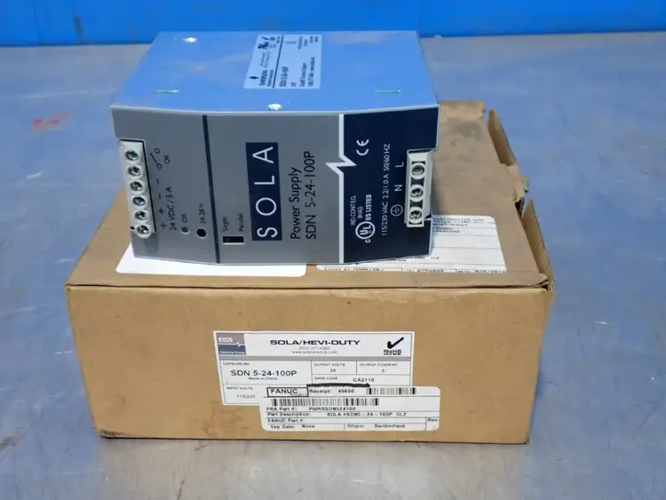 Used EMERSON INDUSTRIAL AUTOMATION SDN 524100P DIN Rail Power Supplies Ohio US | HGR 24 #1064908