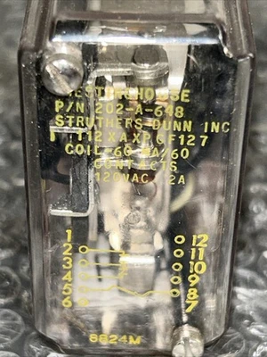 NEW Struthers-Dunn  WESTINGHOUSE 112XAXPGF127   202-A 648  202A648
