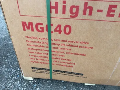 New SDLANCH MGC40 3-Wheel Mini Electric Golf Cart / Scooter, 60 Volt, 600 Watt Motor, Three Speed, 2...