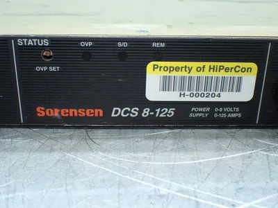 Used SORENSEN DCS8125 DC Power Supplies Ohio US | HGR 24 #941834