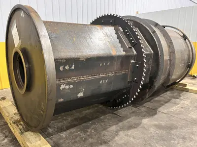 48" X 3-STAGE RANSOHOFF ROTARY DRUM BATCH AUTOMATIC PARTS DEBURR & WASHER SYSTEM, NEW 2013: YOBRO #24300