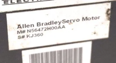 ALLEN BRADLEY N-5647-2-H00AA SERVO MOTOR N56472H00AA REPAIRED
