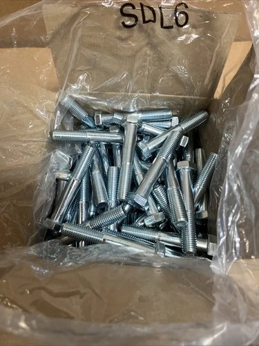 New Box Of 60 3/4"-10 x 4-1/2" Grade 5 Zinc Finish Hex Cap Screw 🇺🇸