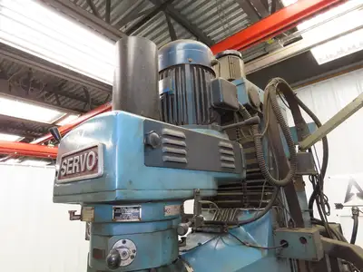 Servo Servo II Knee Mill Milling Machine 10X54" Bed 5Hp 240VAC 3Ph *Read
