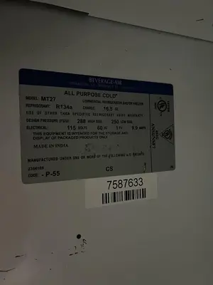Used BEVERAGE AIR MT27 Display Refrigerators Florida US | BAM Discount Restaurant Equipment #1397966