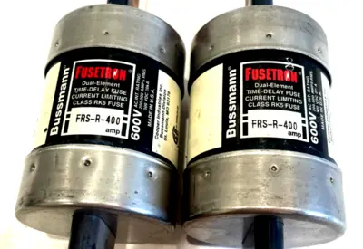 NEW FUSETRON FRS-R-400 FUSES 400AMP 600V FRSR400 LOT OF 2