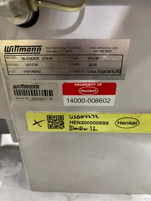 2018 WITTMANN G14-M BLENDER PLASTICS AUXILIARY EQUIPMENT | Machinery Network (2)