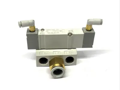 SYA5340-02 | SMC  Air Pilot Valve & Base 1/4" NPT - Used