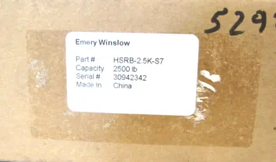 NEW EMERY WINSLOW HSRB-2.5K-S7 LOAD CELL HSRB25KS7
