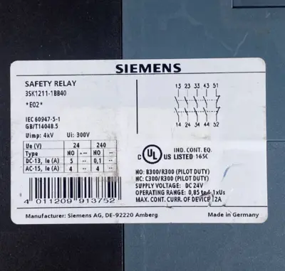 Used Siemens 3SK1211-1BB40 Relays & Switches California US | Heavy Wall Consulting #1310627