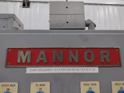 #21982, 20" W X 8" H MANOR MODEL #JS-552M-B20 STAINLESS STEEL BELT CONVEYOR WASHER: STOCK #21982