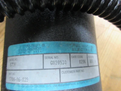 USED 1997 USED HAAS PARTS AND TOOLING 32-1700 Z AXIS BRUSHED SERVO MOTOR