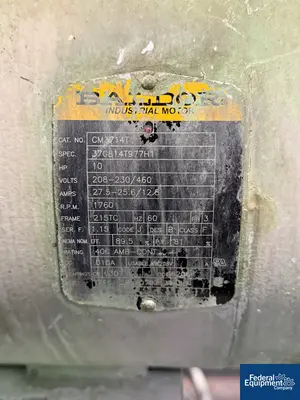 Used Processall 124 Cu Ft ProcessAll Plow Mixer Dryer, 304 S/S, Model 3500S Plow Mixers Ohio US | Federal Equipment Company #1337700