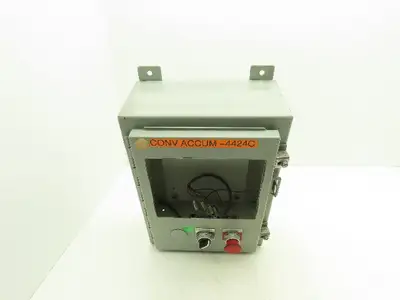 Electrical Enclosure 16x12x6" Wall Mount Backplate With E-Stop & Screen Cutout