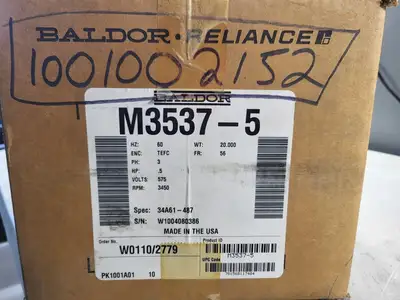 NEW BALDOR M3537-5