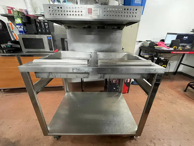 Used Marshall Used Marshall 145486SS Commercial Stainless Steel Deep Fryer Warming Dump Station 120V Heated Cabinets & Displays Illinois US | Falcon Restaurant Supply #1375721
