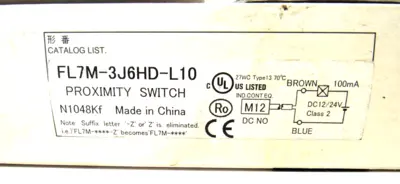 NEW AZBIL FL7M-3J6HD-L10 PROXIMITY SWITCH FL7M3J6HDL10