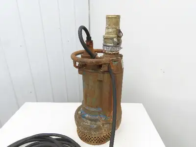 Tsurumi KRS2-B3 Submersible 3" Dewatering Sump Pump 5Hp 460V 383 GPM 57 Ft-Hd