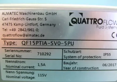 USED Quattro Flow QF15PTIA-SV0-5PU