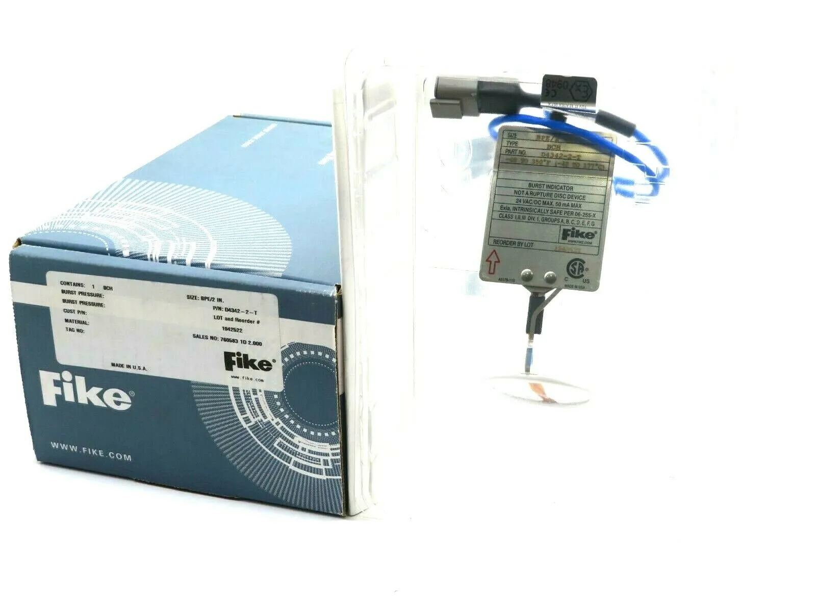 NEW FIKE D4342-2-T BURST INDICATOR TYPE BCH D4322T