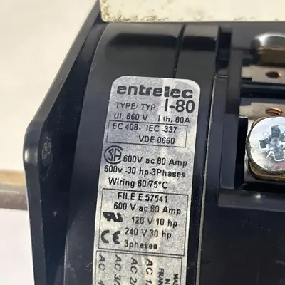 Used ENTRELEC TYPE I-80 Miscellaneous Equipment (Electrical & Power) Ohio US | Surplus Asset Holdings #1238059