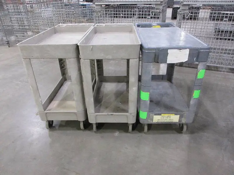 RUBBERMAID, LIGHT DUTY, PLASTIC UTILITY CARTS