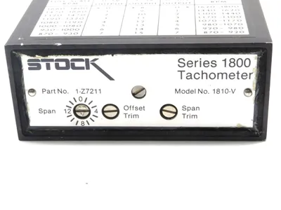 NEW STOCK EQUIPMENT 1-Z7211 TACHOMETER SERIES 1800 1Z7211