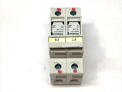 Used Siemens 2-Pole Fuse Holder, 10 x 38, 32A, 3.0W, 690V Fuse Accessories Michigan US | Maverick Industrial Sales #1389774