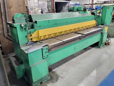 8' X 1/4" WYSONG MODEL #825 MECHANICAL POWER SQUARING SHEAR: STOCK #23635