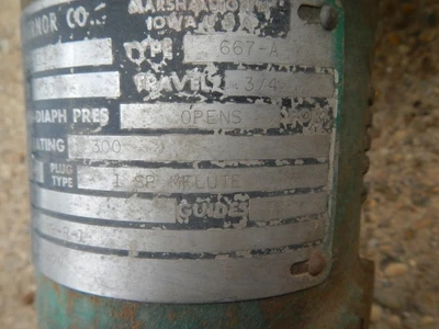 Fisher 1" 300 Rating, 316 Stainless Flanged Control Valve