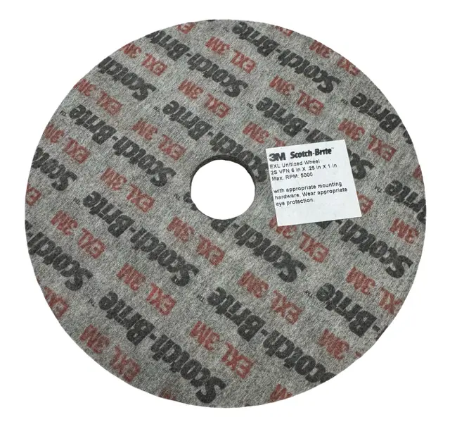 3M 6" x 1/4" x 1" EXL Unitized Wheel 2S VFN