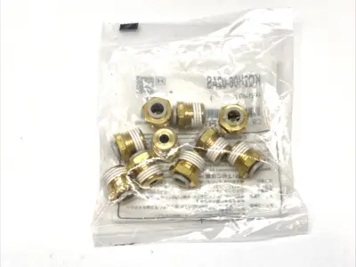 New | in-Stock SMC Straight Snorkel Pneumatic Joint LOT OF 10 Parts (Hydraulics and Pneumatics) Michigan US | Maverick Industrial Sales #1424640