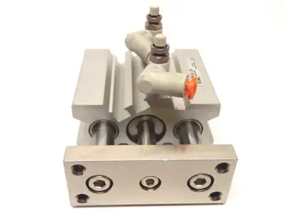USED SMC SLIDE BALL BEARING COMPACT GUIDE CYLINDER