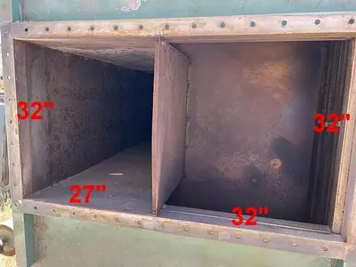 Heat Exchanger, Air, 2,528 SF, 550 deg F, Cain Industries #S744457
