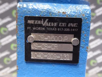 Media Valve Co. Inc. 4 Inch Butterfly Valve 4WCB-1500WP 1040-209-131 CSC Surplus