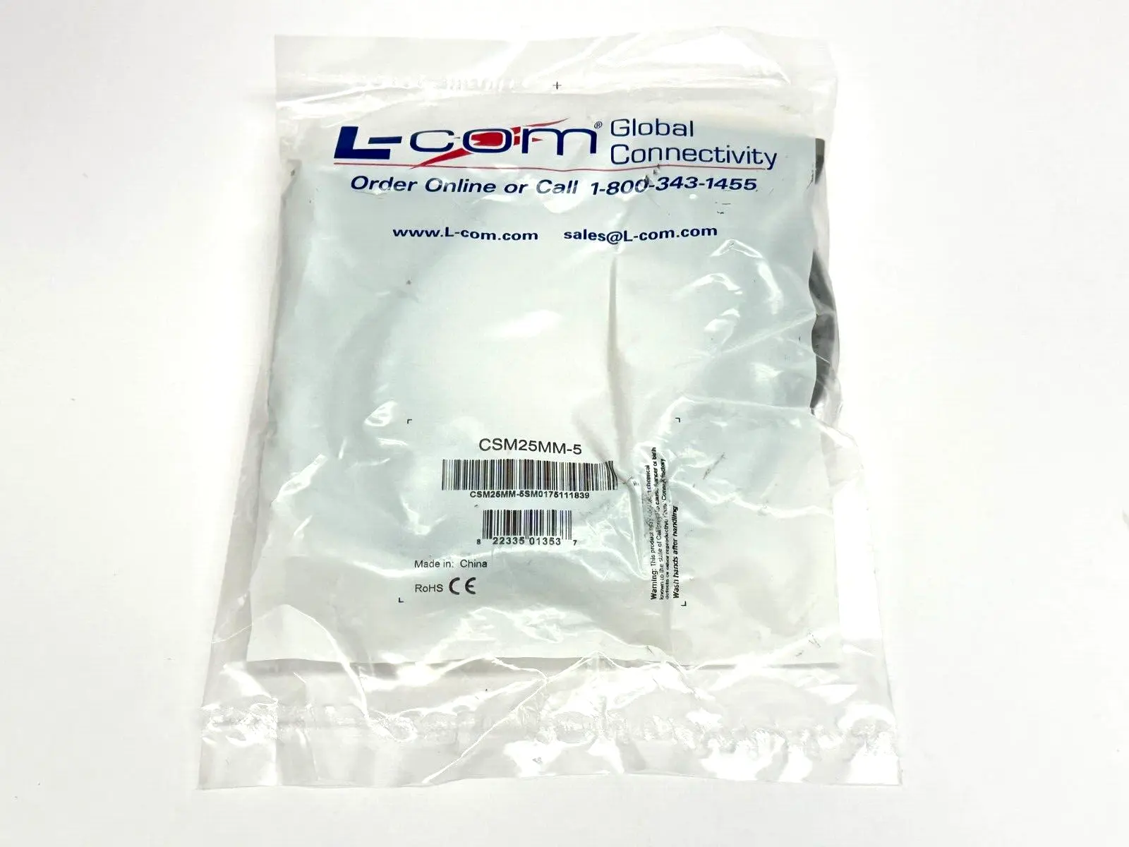 New | in-Stock L-Com CSM25MM-5 Cable & Wire Michigan US | Maverick Industrial Sales #1462707