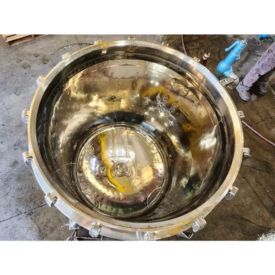 Used 316L Stainless Steel Jacketed Portable Reactor Holding Tank - 500L Capacity