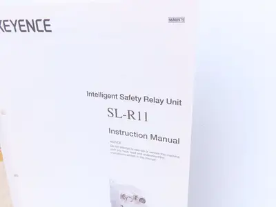 Keyence SL-R11 Safety Relay Control Unit 24VDC Din Rail Mount
