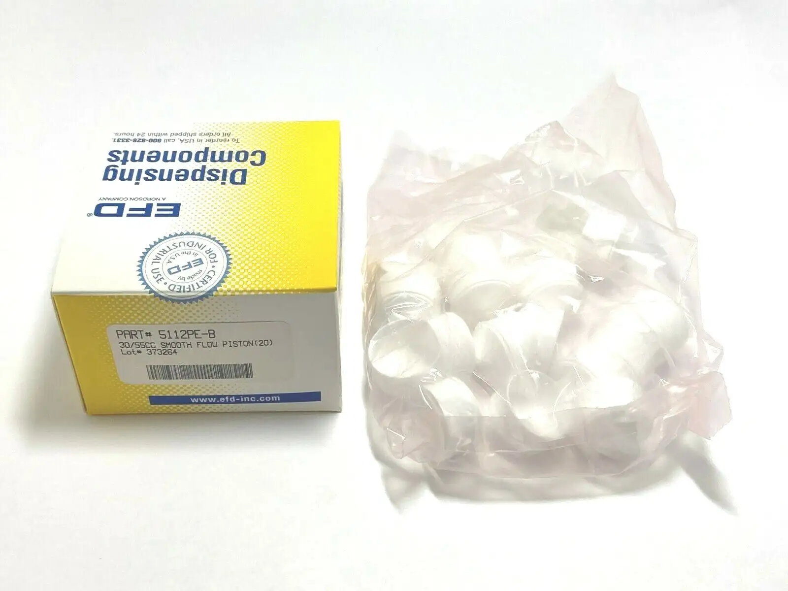 New | in-Stock EFD Nordson Smooth Flow Piston 30/55CC PACKAGE OF 20 Medical Parts Michigan US | Maverick Industrial Sales #1398089
