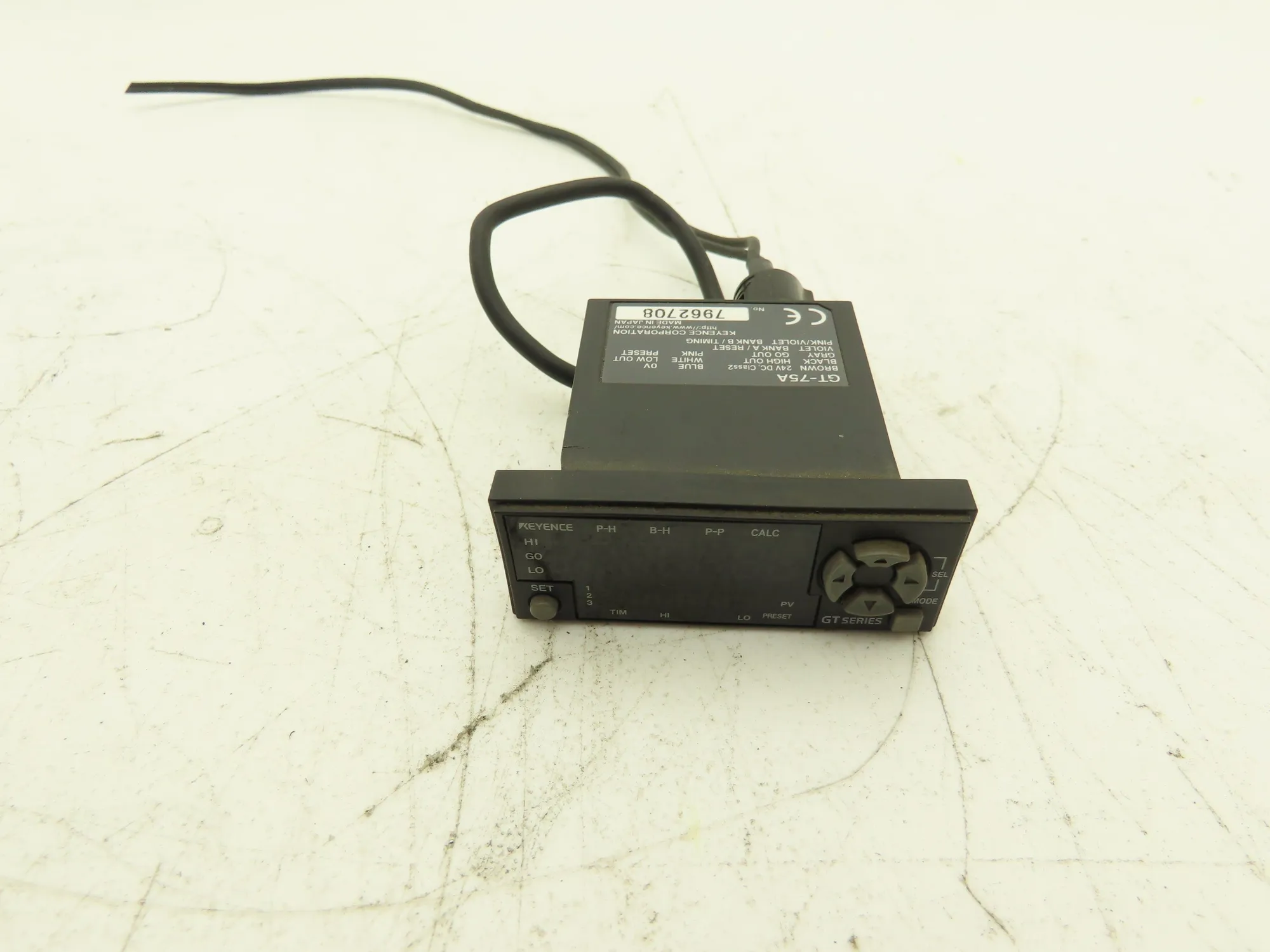 Keyence GT-75A Contact Sensor Amplifier Panel Mount Led Display