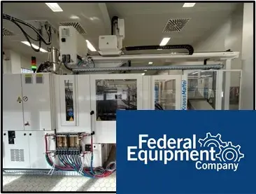 USED KraussMaffei 110 Ton Krauss Maffei Injection Molding Line