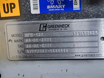 New | in-Stock GREENHECK HPR-12024X24 Parts (Hydraulics and Pneumatics) British Columbia CA | Lenmark #913456