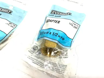 NEW EVERBILT BRASS HOSE BARB FITTING 1/2" ID X 1/2" FIP 695 730
